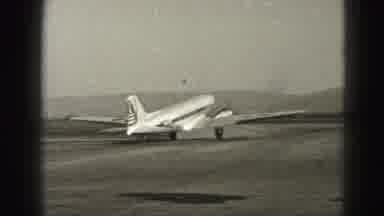 Harrisburg Penn (1946): Vintage 20th-Century Airplane Getting Ready To Take Off