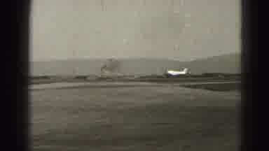 Harrisburg Penn (1946): Airplane Taking Off From The Runway In Harrisburg Penn In
