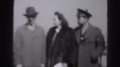Harrisburg Penn (1946): The Photo Of A Military Man And His Wife And Friend.