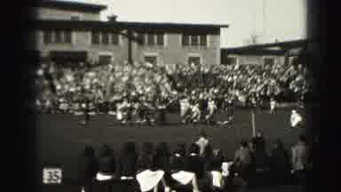 Harrisburg Penn (1946): The Crowd Watched The Sports Teams Play Against Each Other