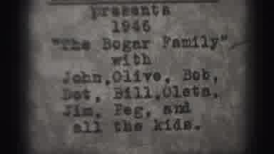 Harrisburg Penn (1946): Sign Reads Presents The Bogar Family With John Oliver Bob