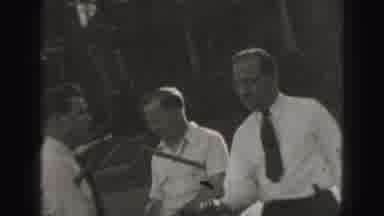 Harrisburg Penn (1946): Group Of Adult Men Are Playing Croquet