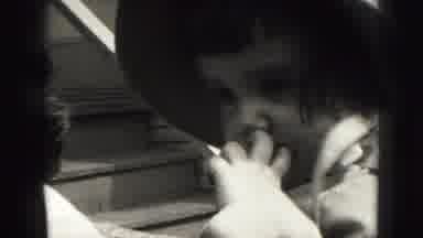 Harrisburg Penn (1946): Shy Little Girl Wears A Hat