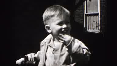 New Cumberland Penn (1946): A Boy Enjoys His Food Out There In The Middle
