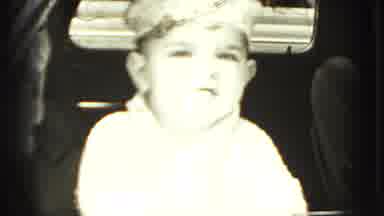 New Cumberland Penn (1946): One Mother And Their Boy Child Sitting In The Car And