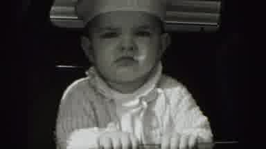 New Cumberland Penn (1946): A Baby Was Enjoying The Place Around The Hall Area