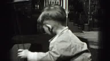 New Cumberland Penn (1946): Old Fashioned Video Of A Young Boy Outside Playing