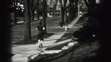 New Cumberland Penn (1946): Black And White Film Of Woman Chasing Child Down The