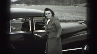 New Cumberland Penn (1946): A Lady Was Very Happy To Move On The Car To See The