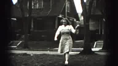 New Cumberland Penn (1946): Young Teen Walks Around The Park Carrying A Golf Stick