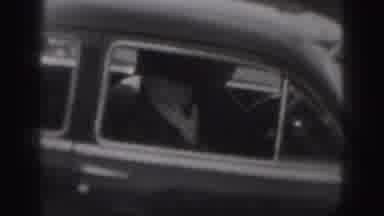 New Cumberland Penn (1946): Old But Beautiful Woman Waves Goodbye To Her Family
