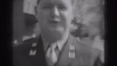 New Cumberland Penn (1946): Two Women Descending Porch Stairs While A Man In A