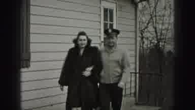 New Cumberland Penn (1946): Dad Accompanies Mom To Go Outside
