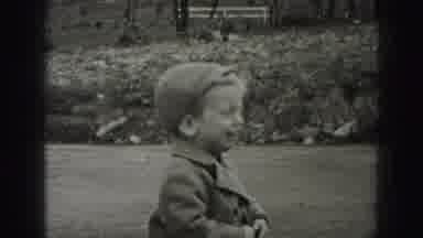 New Cumberland Penn (1946): Cute Little Boy Crying Alone By The River