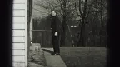 New Cumberland Penn (1946): A Lady And Her Child Coming Out From The House And