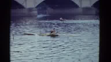 Boston Mass (1951): A Gorgeous Looking Mountains And A Man Moving Boat Excellent