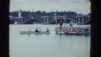 Boston Mass (1951): Boat Sailing To The Governorâs Platform