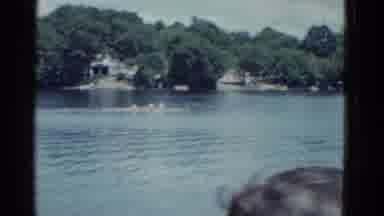 Boston Mass (1951): Looking At The Ducks By The Sea