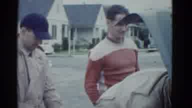 Boston Mass (1951): Putting Boxes Of Drinks At The Trunk