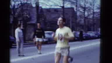 Boston Mass (1951): A People To Joining The Running Race In The Street