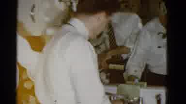 Boston Mass (1951): Mixing Drinks In The Kitchen