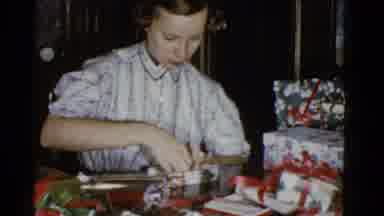 Boston Mass (1951): A Lady Was Checking The Gifts Are Came For The Functions