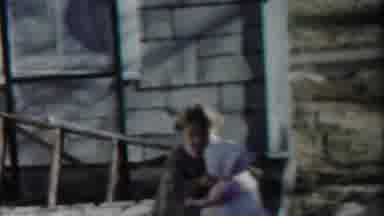 Cheyenne County Kansas-1958: Young Girl Plays With Doll On Porch