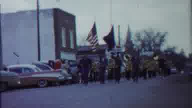 Cheyenne County Kansas (1958): A Some People To Walking A Street On To Take Flags