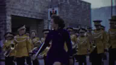 Cheyenne County Kansas (1958): A Big Band Masters Troop Was Moving In The Road
