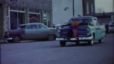 Cheyenne County Kansas (1958): One Fancy Green Cars With Colorful Art Papers