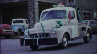 Cheyenne County Kansas (1958): Car With Balloons In A Carnival Parade Followed By