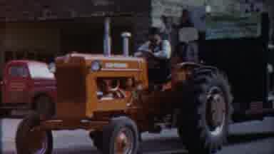 Cheyenne County Kansas (1958): Parade Float Of A Barbershop Being Pulled By A Red
