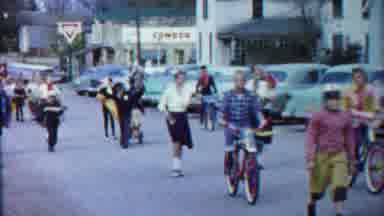 Cheyenne County Kansas (1958): Many People Are Walking In The Streets With There
