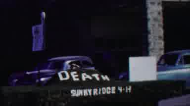 Cheyenne County Kansas (1958): The Car Goes To Cemetery For A Burial Ceremony