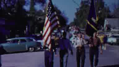 Cheyenne County Kansas (1958): A Few People Walking Amounts The City And Name