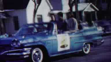 Cheyenne County Kansas (1958): Old Footage Of Young People Driving By In Open Car