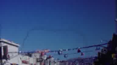 Cheyenne County Kansas (1958): Christmas Decorations Are Hanging From Buildings In