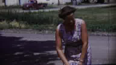 Saint Francis Kansas (1958): A Lady Was Playing In The Park And Very Anxious To