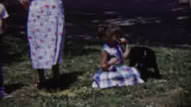 Saint Francis Kansas (1958): Young Children Meet Their New Dog For The First Time