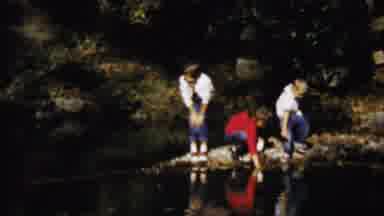 Saint Francis Kansas (1958): Kids Outdoors Playing And Looking Into The Lake