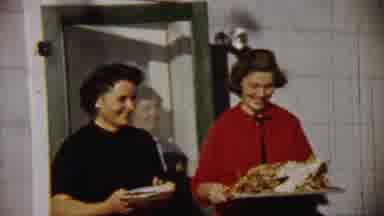 Saint Francis Kansas (1958): Moms Prepare To Serve The Meal