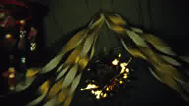 Saint Francis Kansas (1958): Gold And White Twisted Holiday Streamers On The