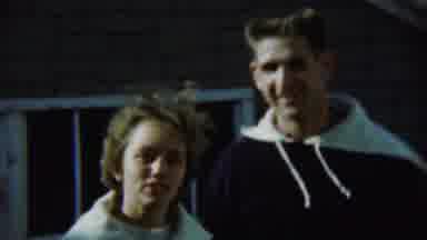 Chadron Nebraska (1959): Brother And Sister Are Running And Coming All The Way