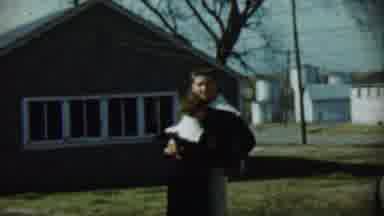 Chadron Nebraska (1959): A Couple Is Enjoying Outside The House In Park For A