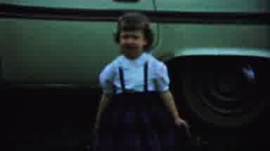 Chadron Nebraska (1959): A Small Girl Is Enjoying Her Outing And Staining Near Her