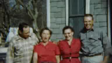 Chadron Nebraska (1959): A Group Of Family Members Are Enjoying For The Photograph