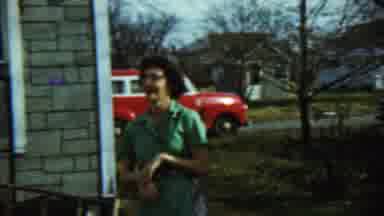 Chadron Nebraska (1959): A Mom Wearing A Green Dress