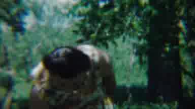 Chadron Nebraska (1959): A Lady Checks Around The Field And Moves In A Green Place
