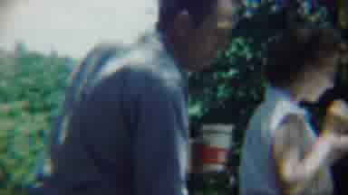 Chadron Nebraska (1959): Happy Couple In Outdoors Eating