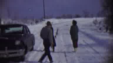 Chadron Nebraska (1959): Sisters And Their Brother Waiting For A Rescue